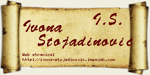 Ivona Stojadinović vizit kartica